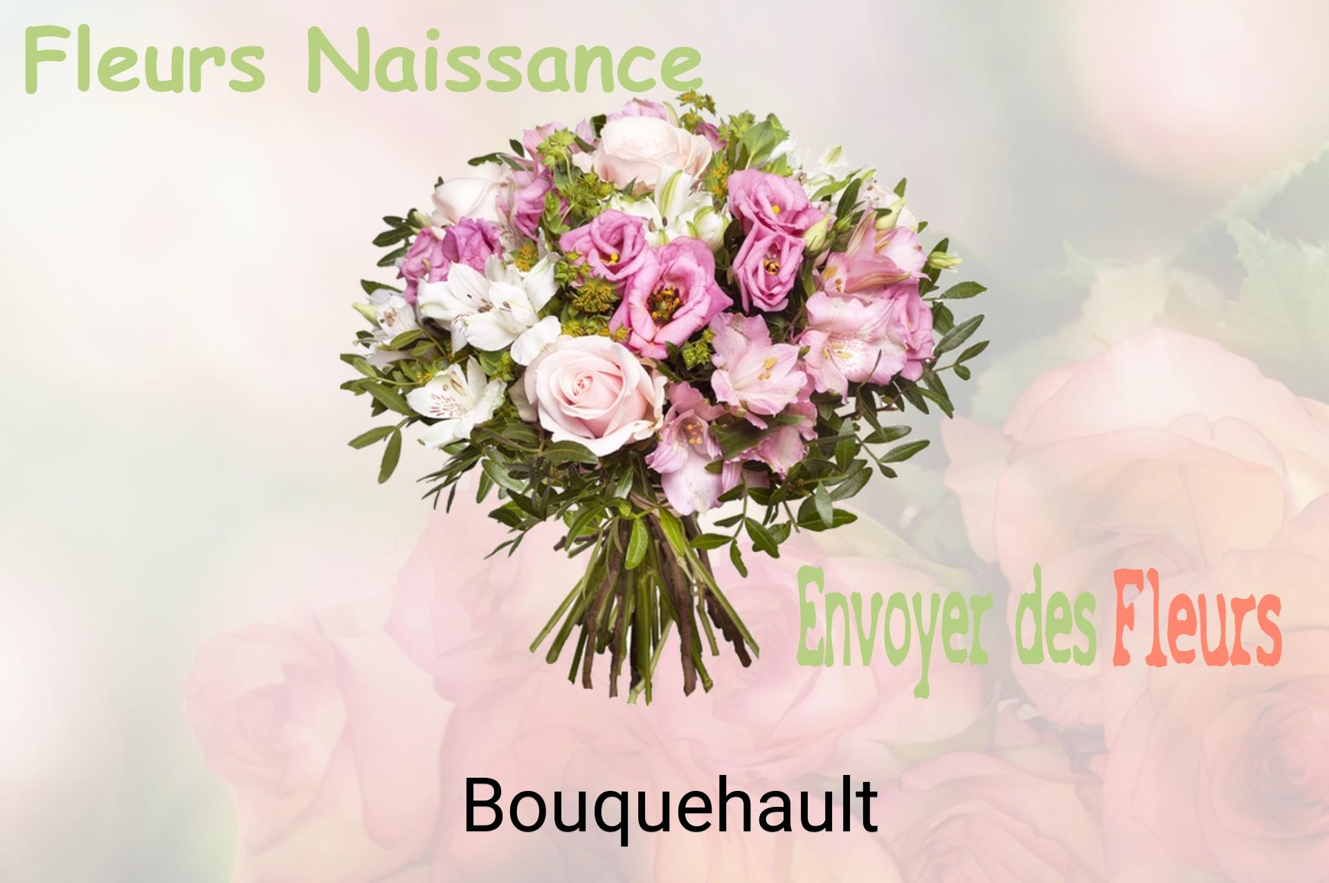 Bouquet de fleurs de naissance livré à Bouquehault